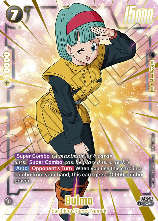 Bulma (Character) (FS12-15) (C) (Gold) (Alternate Art)