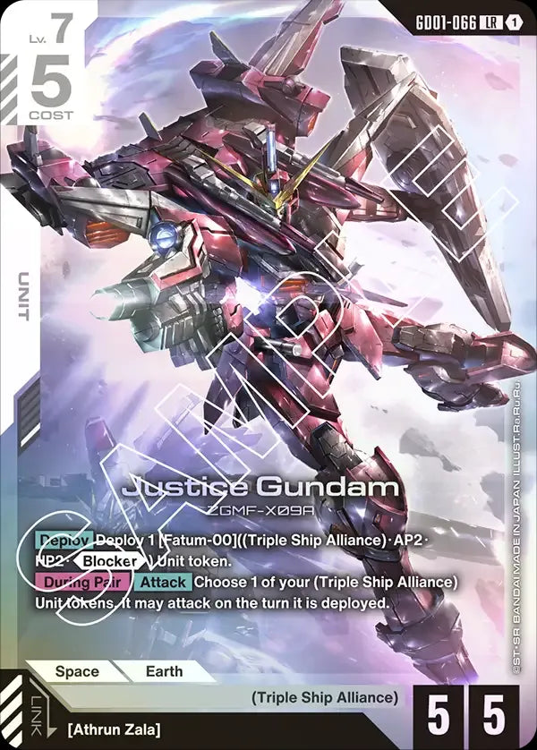 Justice Gundam (Unit) (GD01-066)