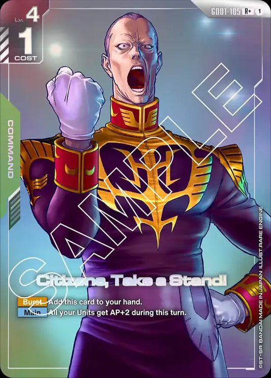 Citizens, Take a Stand! (Command) (GD01-105) (Alternate Art)