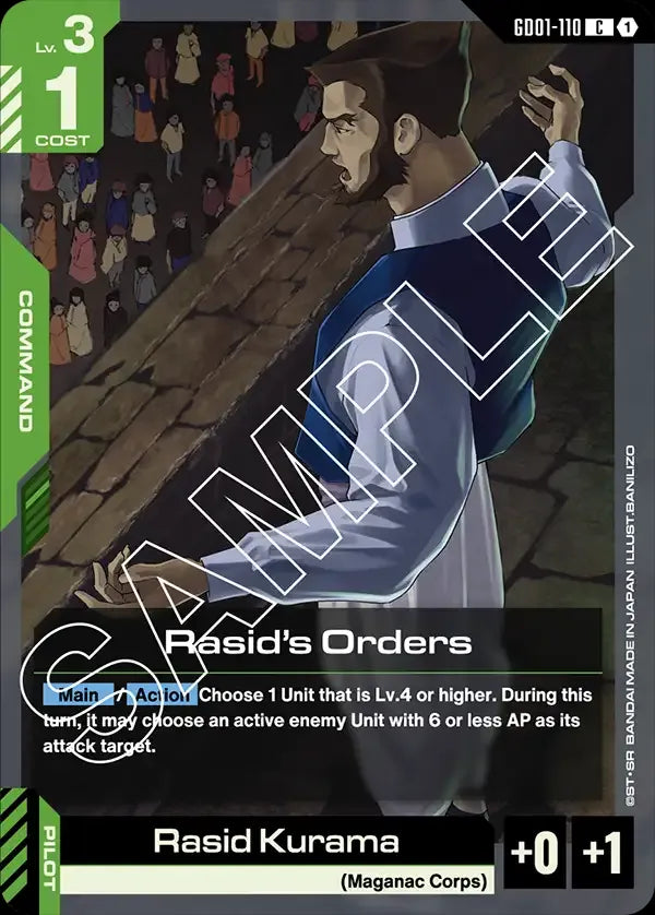 Rasid's Orders (Command) (GD01-110) (C)