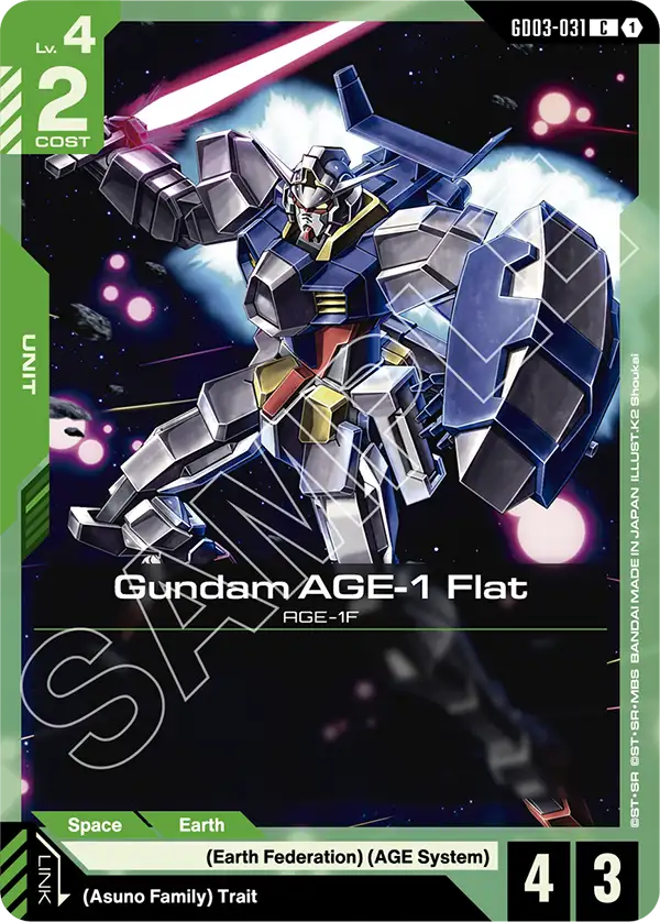 Gundam AGE-1 Flat (Unit) (GD03-031) (C)