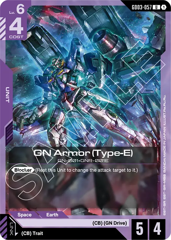GN Armor (Type-E) (Unit) (GD03-057) (U)