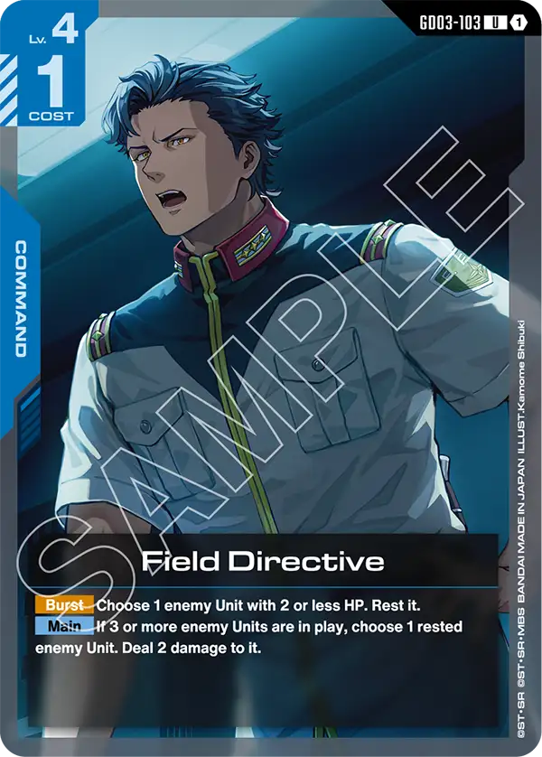 Field Directive (Command) (GD03-103) (U)