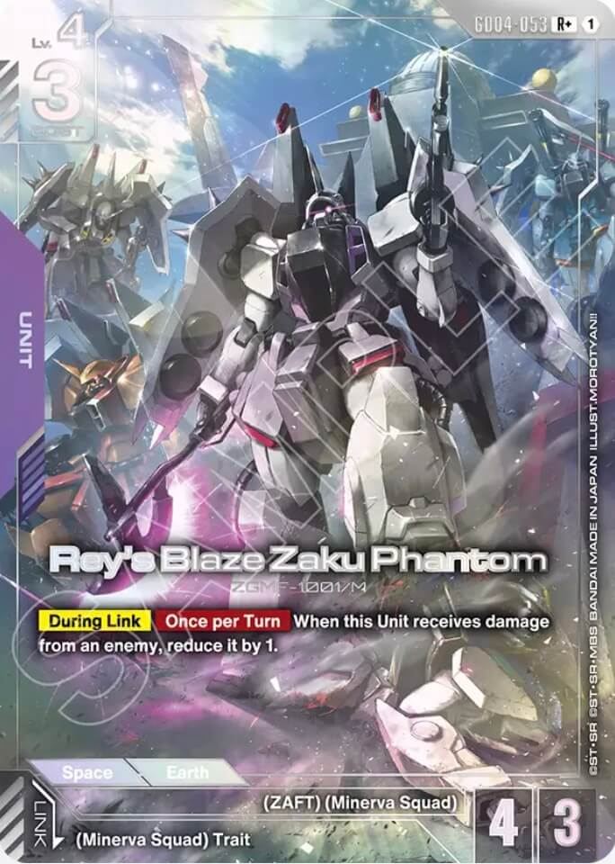 Rey's Blaze Zaku Phantom (Unit) (GD04-053) (R+) (Alternate Art)