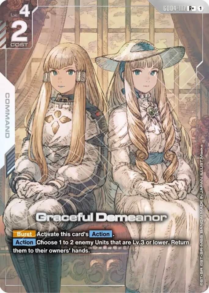 Graceful Demeanor (Command) (GD04-117) (R+) (Alternate Art)