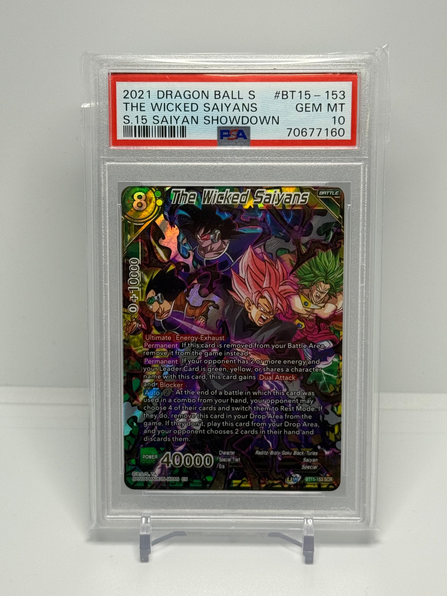 The Wicked Saiyans SCR PSA 10