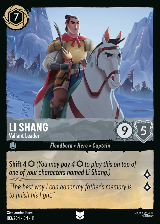 Li Shang - Valiant Leader (Storyborn - Hero)(183/204 EN 11) (U)