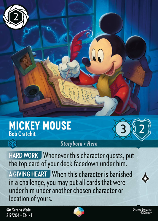 Mickey Mouse - Bob Cratchit (Dreamborn - Hero)(219/204 EN 11) (Epic*) (Alternate Art)