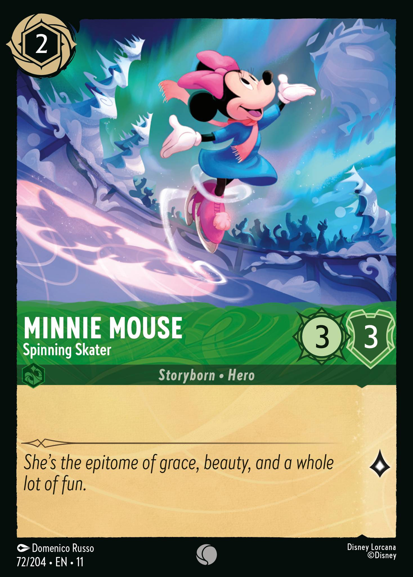 Minnie Mouse - Spinning Skater (Storyborn - Hero)(72/204 EN 11) (C)