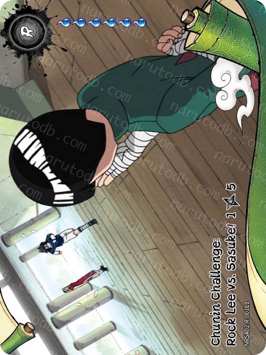 Chunin Challenge: Rock Lee vs. Sasuke! (1/5) (NRSA02-R-001L1) (R)