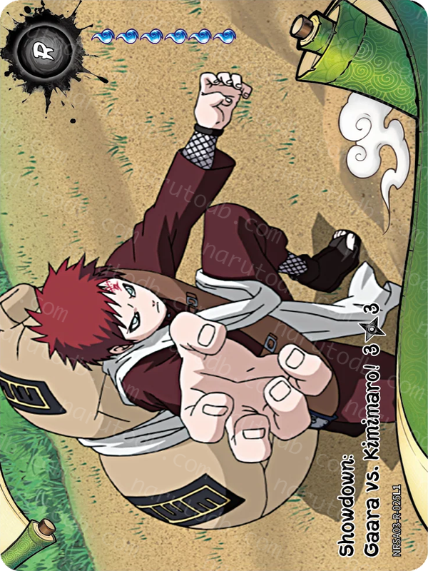 Showdown: Gaara vs. Kimimaro! (3/3) (NRSA03-R-025L1) (R)
