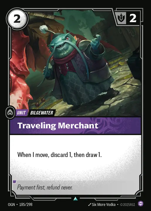 Traveling Merchant (Unit) (OGN-185/298) (U) (Zen Deck Reprint)