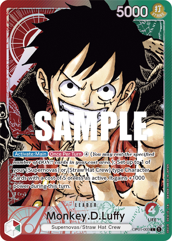 Monkey D Luffy (Alternate Art Leader) (OP01-003)