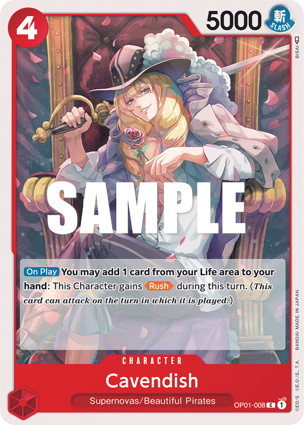 Cavendish (Character) (OP01-008)