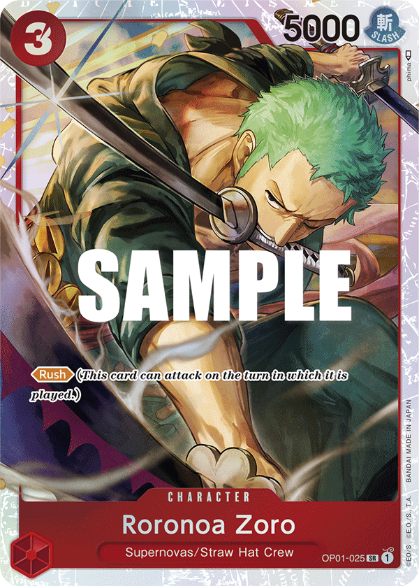 Roronoa Zoro (Character) (OP01-025) (ST10 Reprint) (SR)
