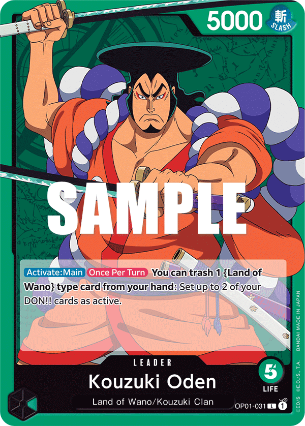 Kouzuki Oden (Leader) (OP01-031)
