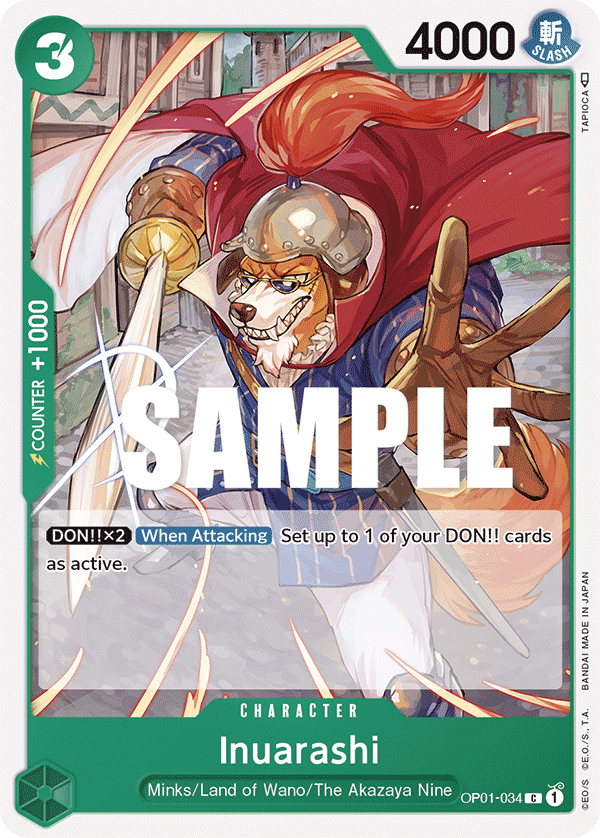 Inuarashi (Character) (OP01-034)