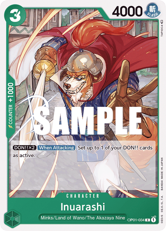 Inuarashi (Character) (OP01-034)