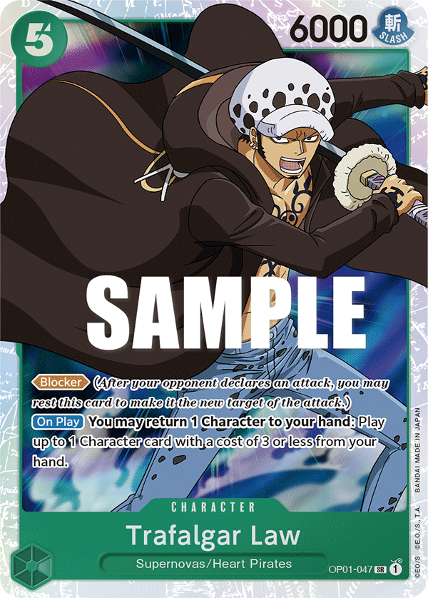 Trafalgar Law (Character) (OP01-047) (SR)
