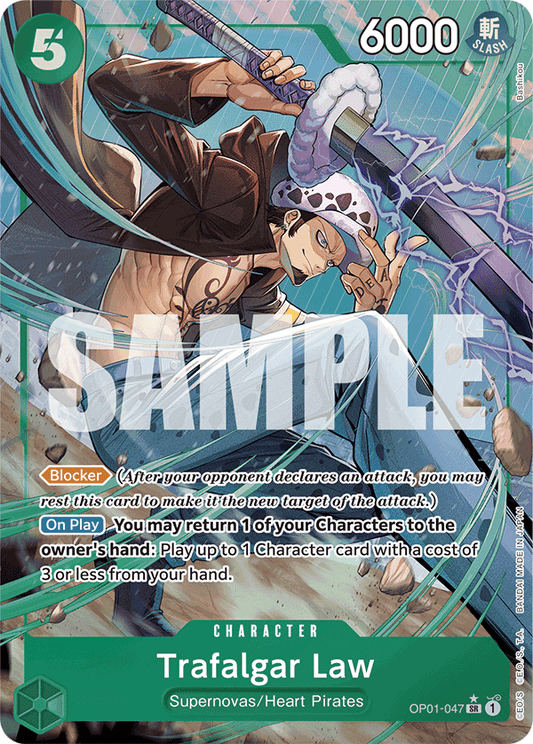 Trafalgar Law (Character) (OP01-047) (PRB01 Reprint) (SR) (Alternate Art)