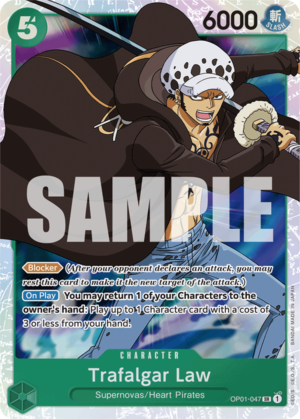 Trafalgar Law (Character) (OP01-047) (PRB01 Reprint) (SR)