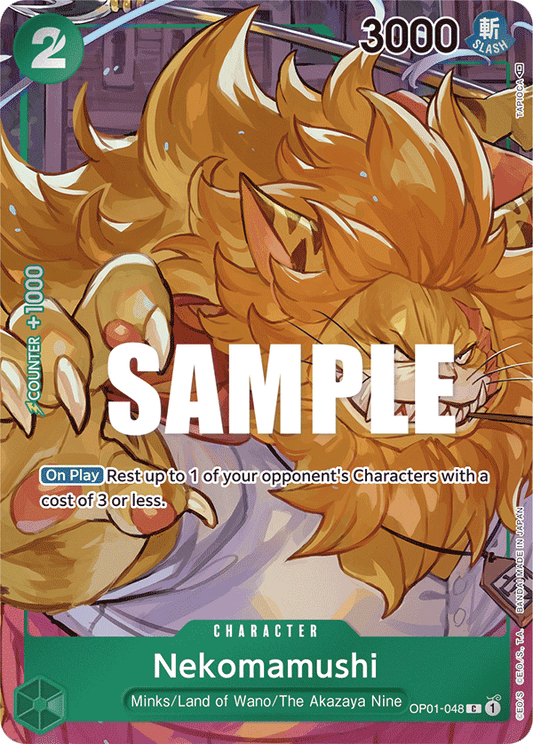 Nekomamushi (Character) (Box Topper) (OP01-048)