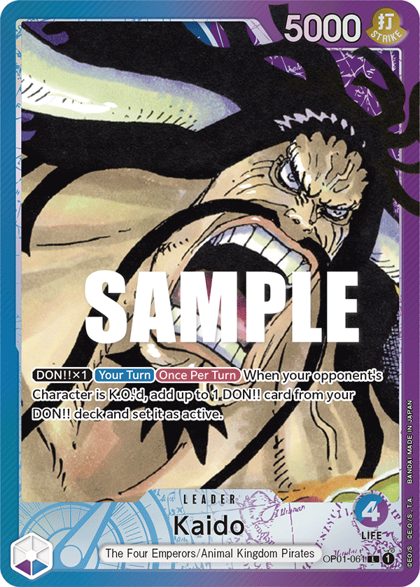 Kaido (Leader) (OP01-061) (Alternate Art)
