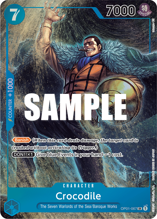 Crocodile (Character) (OP01-067) (SR) (Alternate Art)