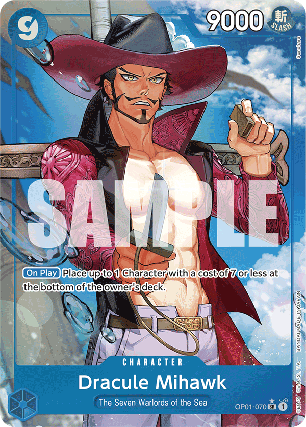 Dracule Mihawk (Character) (OP01-070) (PRB01 Reprint) (SR) (Alternate Art)