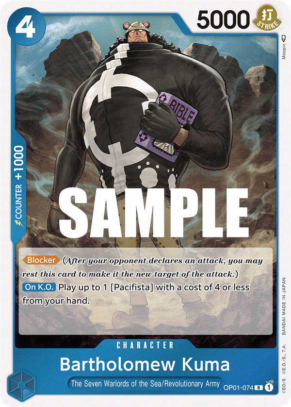 Bartholomew Kuma (Character) (OP01-074) (R)