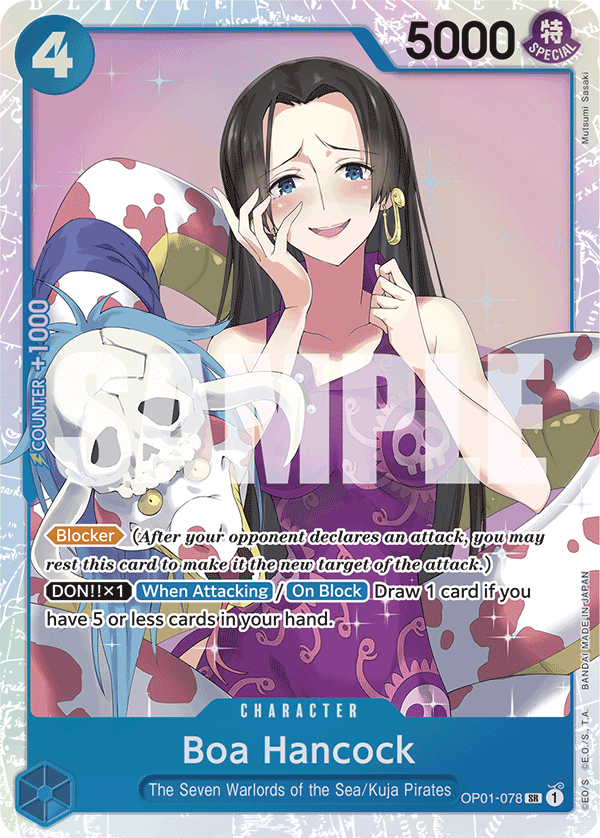 Boa Hancock (Character) (OP01-078) (PRB01 Reprint) (SR)