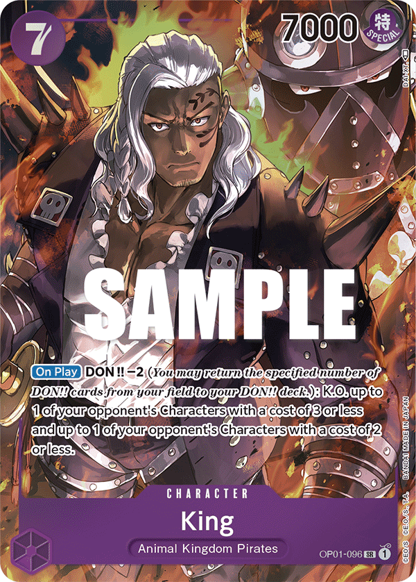 King (Character) (OP01-096) (SR) (Alternate Art)