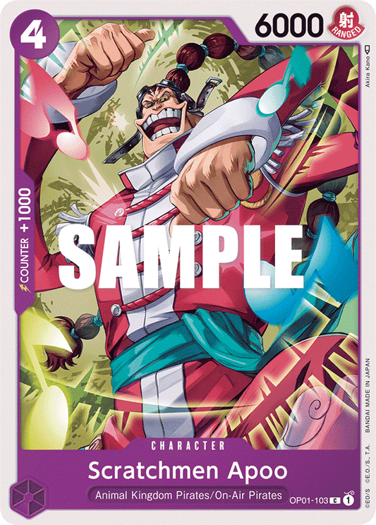 Scratchmen Apoo (Character) (OP01-103)