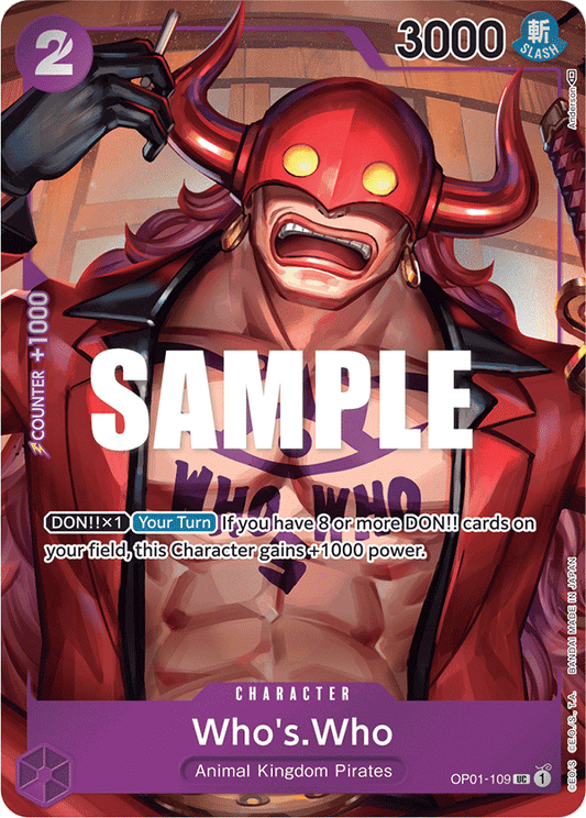 Who’s Who (Character) (Box Topper) (OP01-109)
