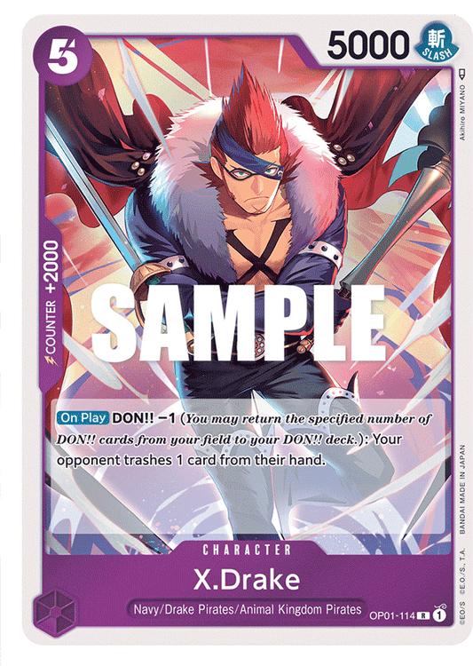 X Drake (Character) (OP01-114)