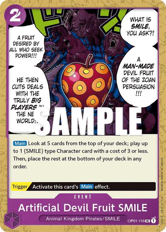 Artificial Devil Fruit SMILE (Event) (OP01-116)