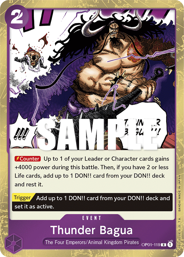 Thunder Bagua (Event) (OP01-119) (R)