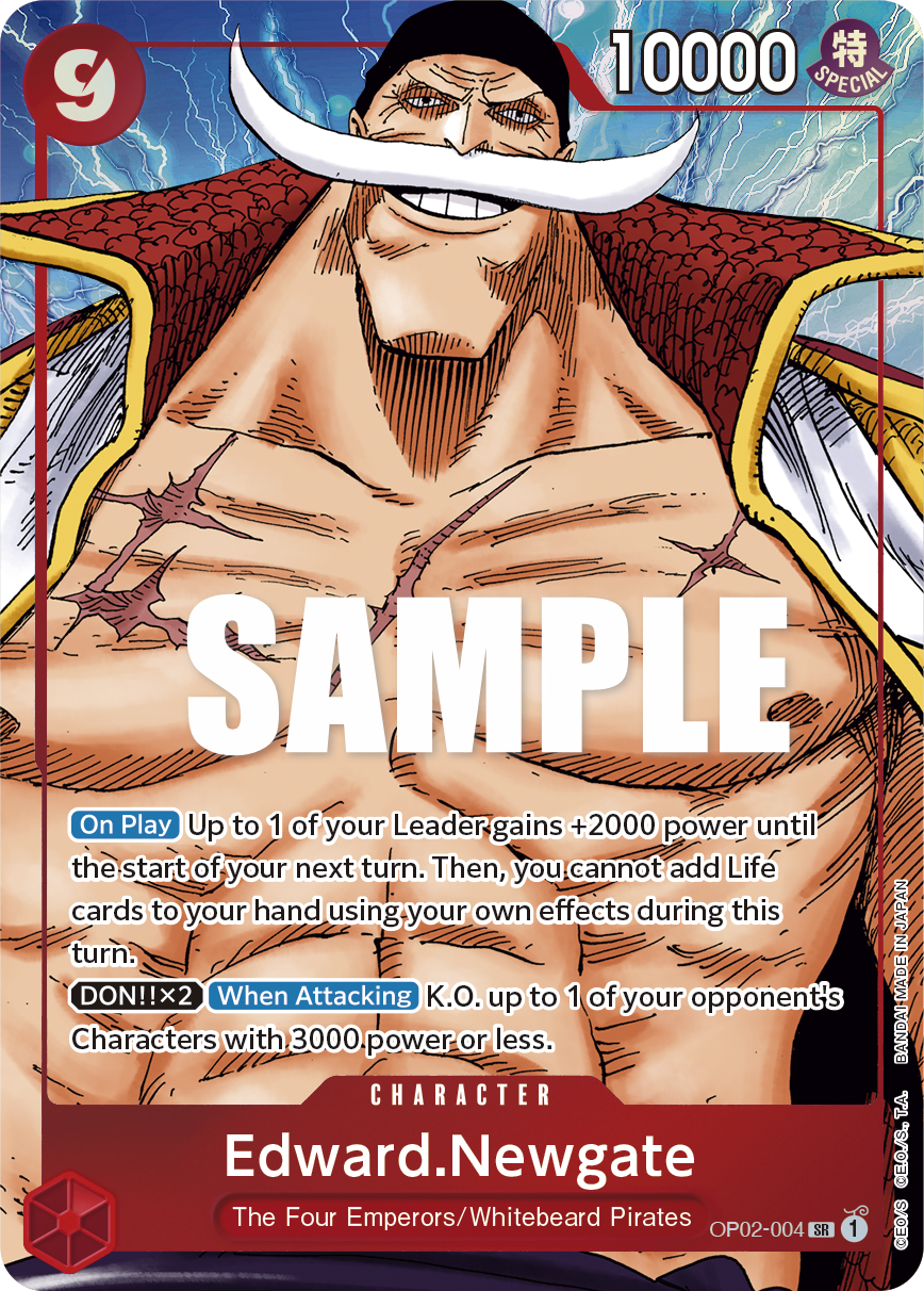 Edward Newgate (Character) (OP02-004) (SR) (Alternate Art)