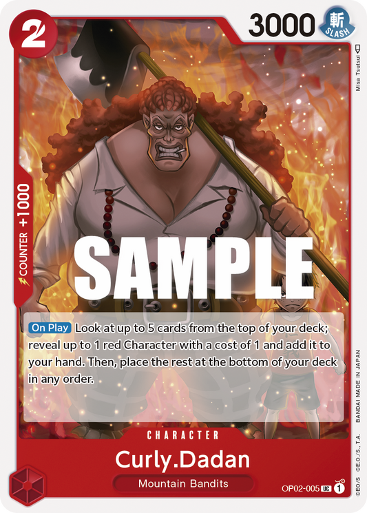 Curly Dadan (Character) (OP02-005)