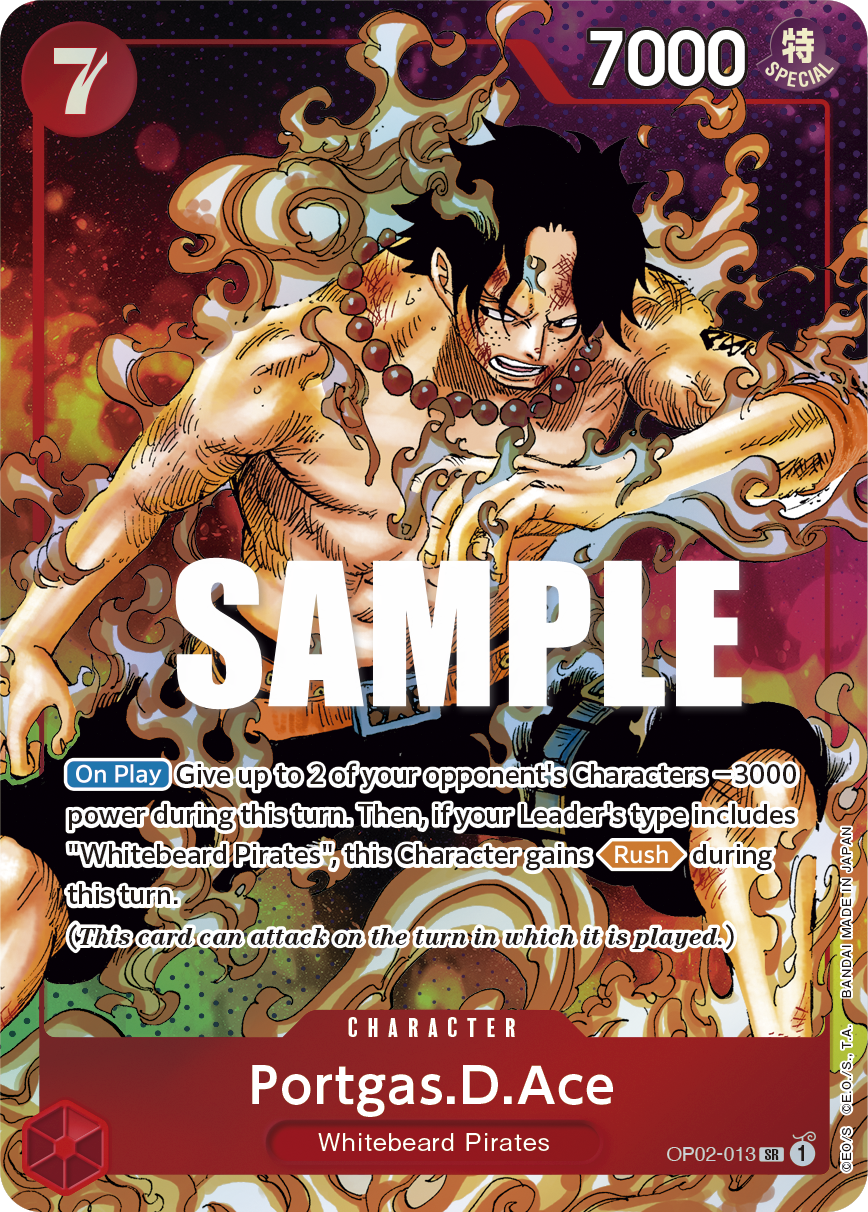 Portgas D Ace (Character) (OP02-013) (SR) (Alternate Art)