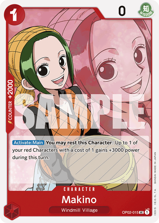Makino (Character) (OP02-015) (PRB01 Reprint) (UC)