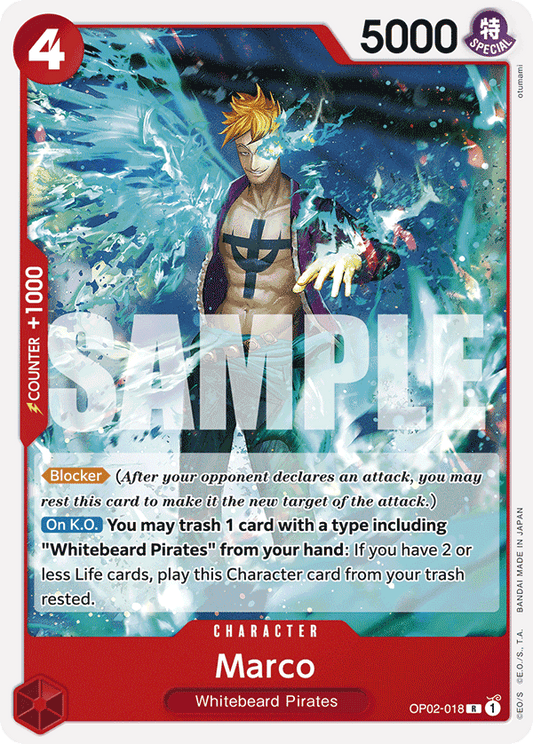 Marco (Character) (OP02-018) (ST15 Reprint) (R)