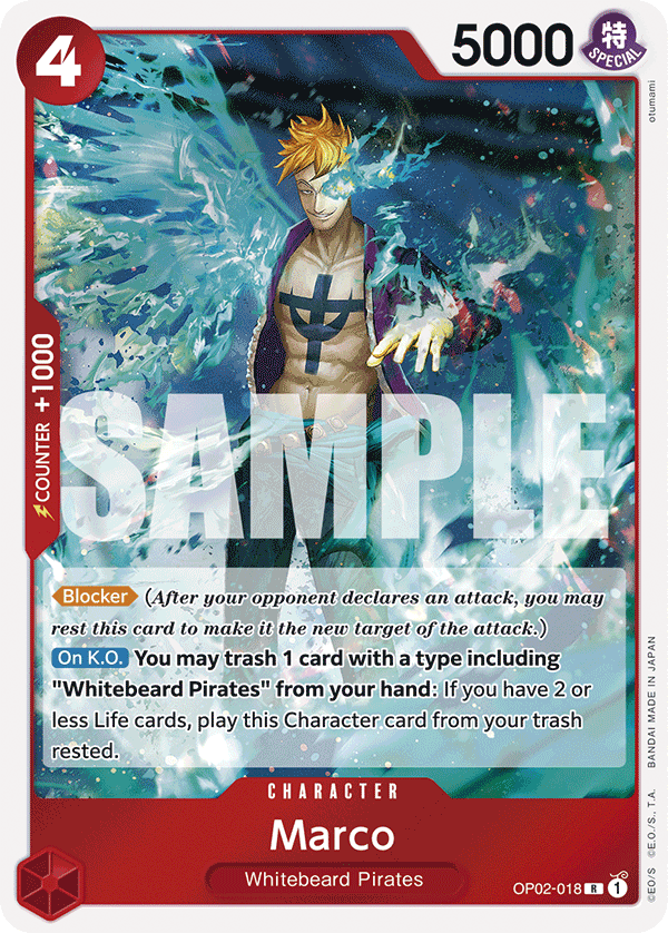 Marco (Character) (OP02-018) (PRB01 Reprint) (R)