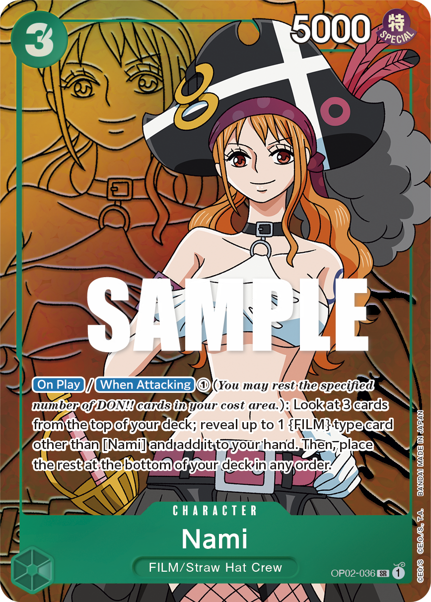Nami (Character) (OP02-036) (SR) (Alternate Art)