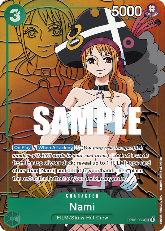 Nami (Character) (OP02-036) (SR) (Alternate Art)