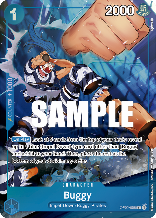Buggy (Character) (OP02-058) (Alternate Art)