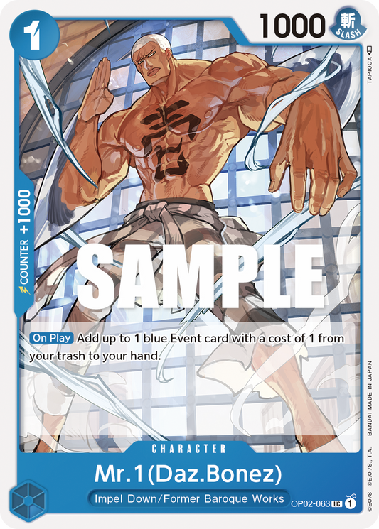 Mr.1(Daz Bonez) (Character) (OP02-063)