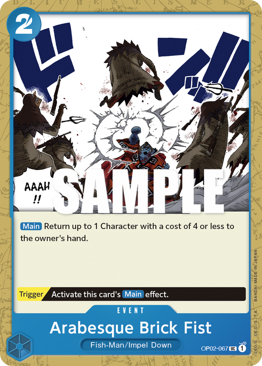 Arabesque Brick Fist (Event) (OP02-067)