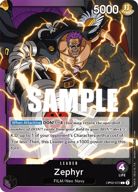 Zephyr (Leader) (OP02-072)
