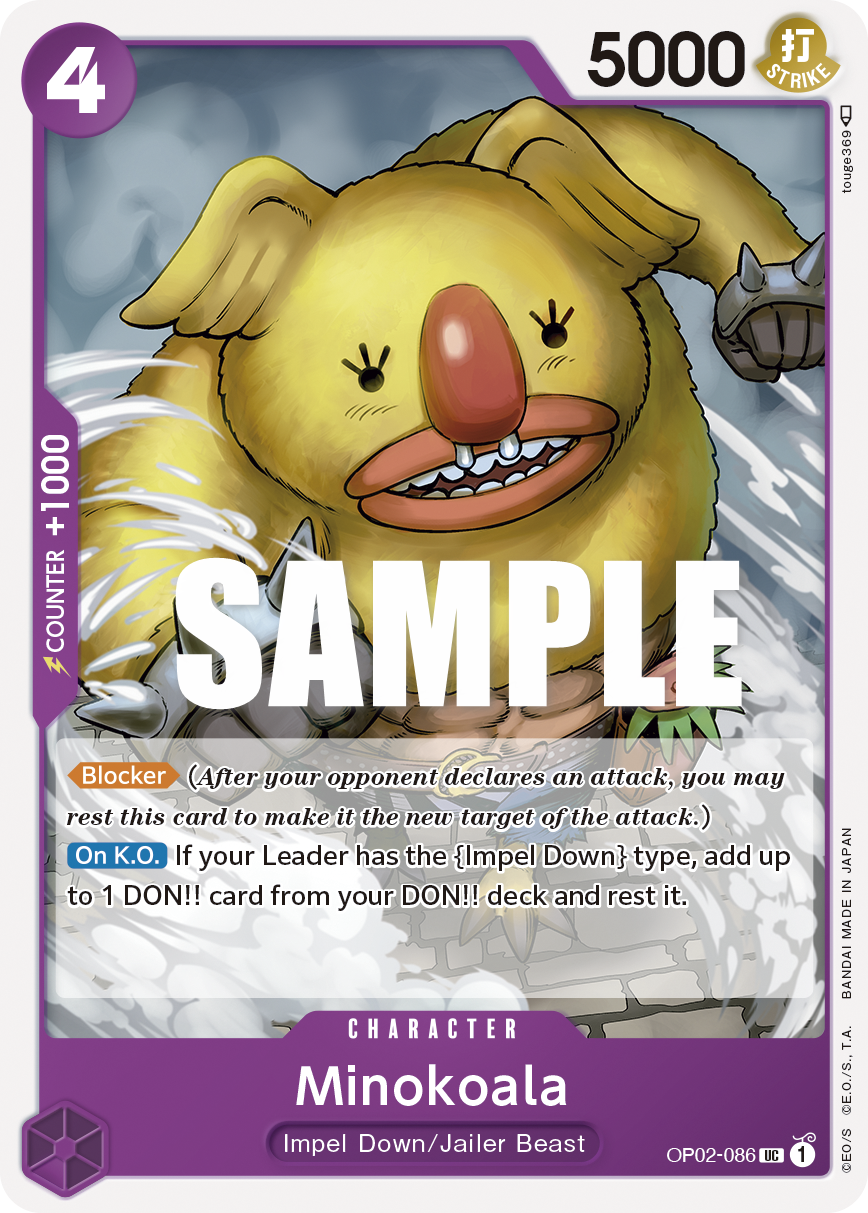 Minokoala (Character) (OP02-086)
